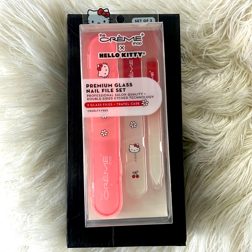 Hello kitty glass nail file set